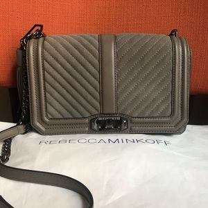 Rebecca Minkoff | Leather & Suede Gray Hand bag